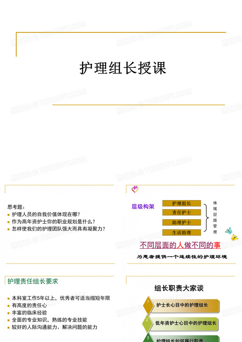 护理组长授课ppt课件