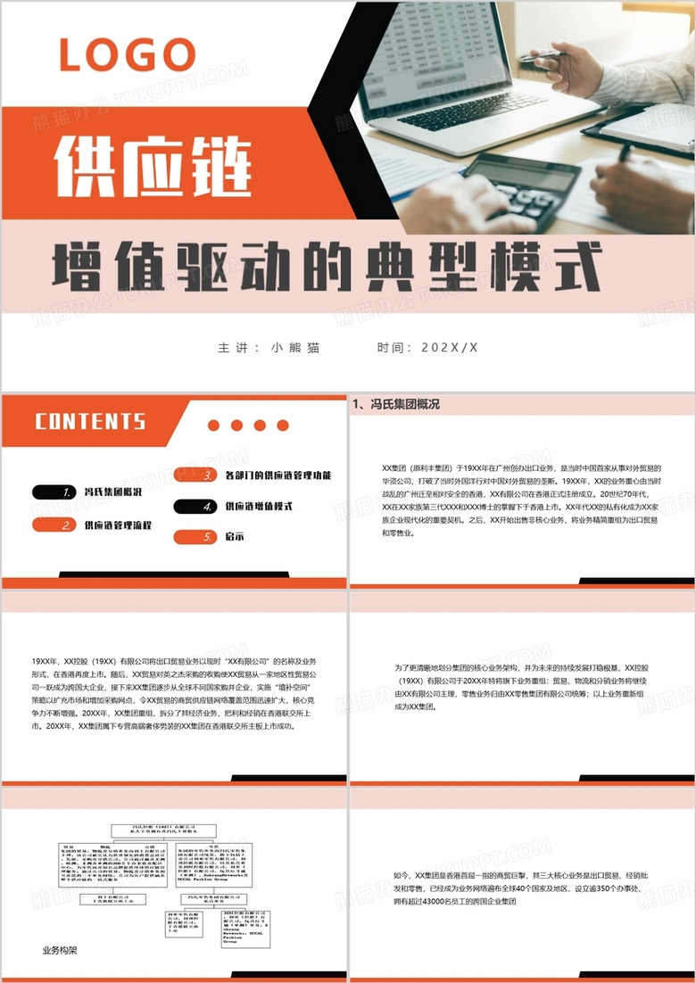 供应链增值驱动的典型模式PPT模板
