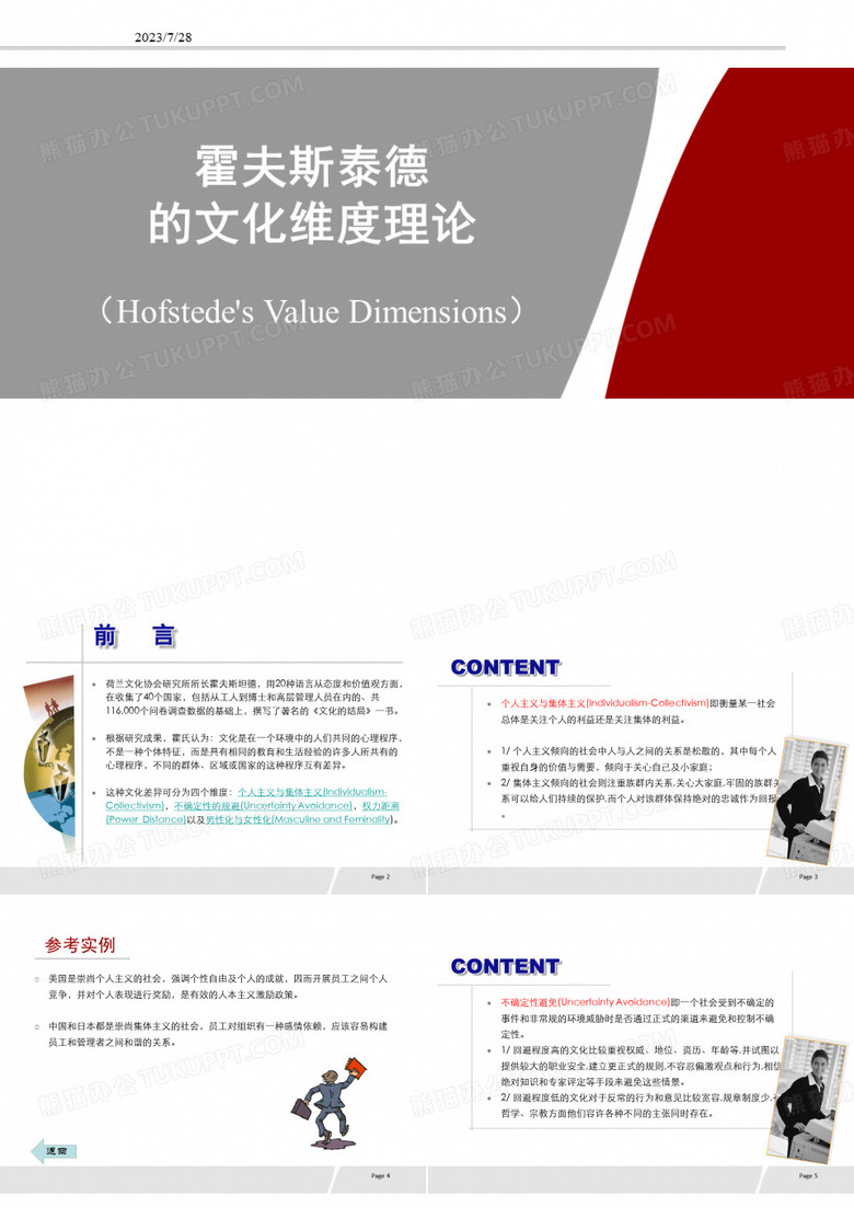 霍夫斯泰德文化维度