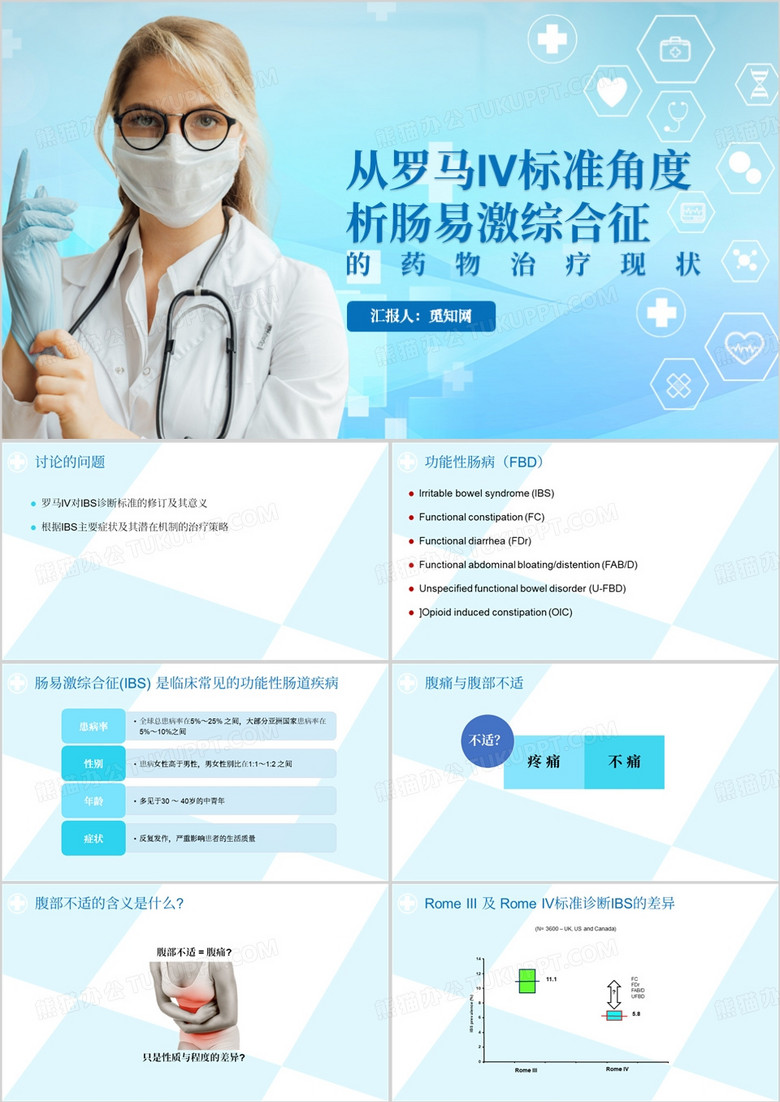 从罗马iv标准角度分析肠易激综合征PPT模板
