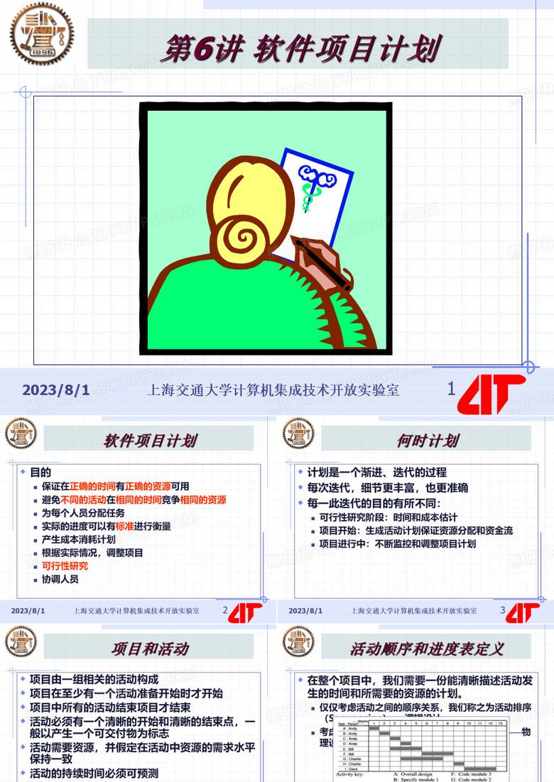软件项目管理讲座7软件项目计划