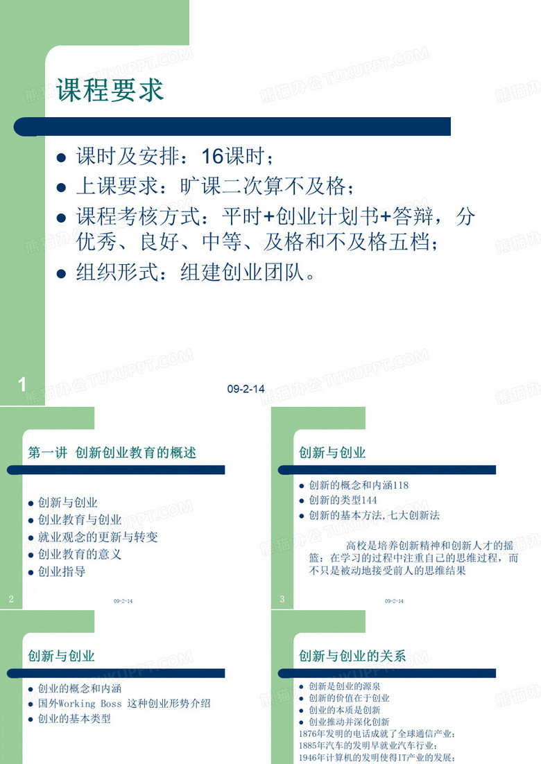 创新创业教育PPT课件