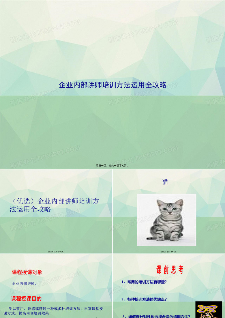 企业内部讲师培训方法运用全攻略2讲课文档