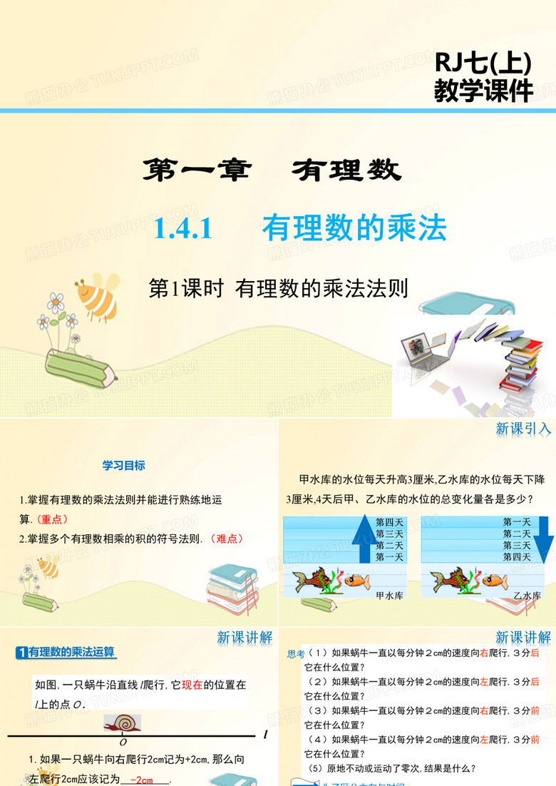 人教版七年级数学上册第1章：有理数的乘法法则