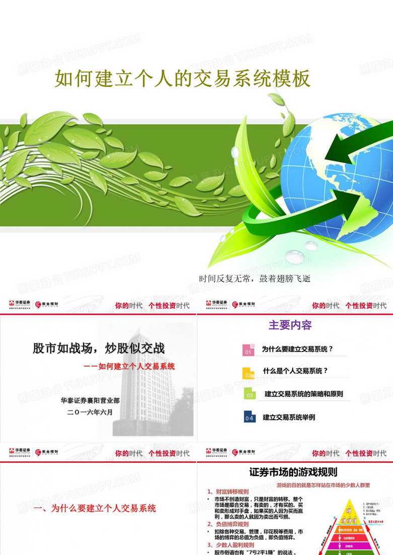 如何建立个人的交易系统模板共40页