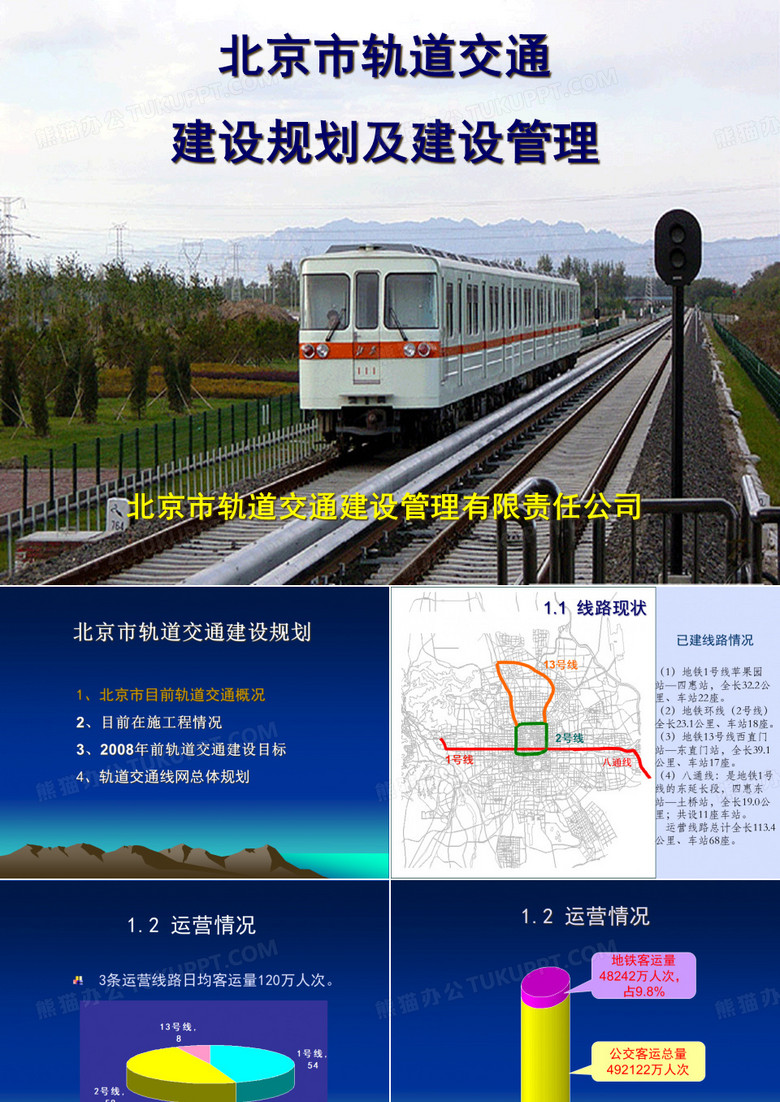 北京市轨道交通建设规划及建设管理