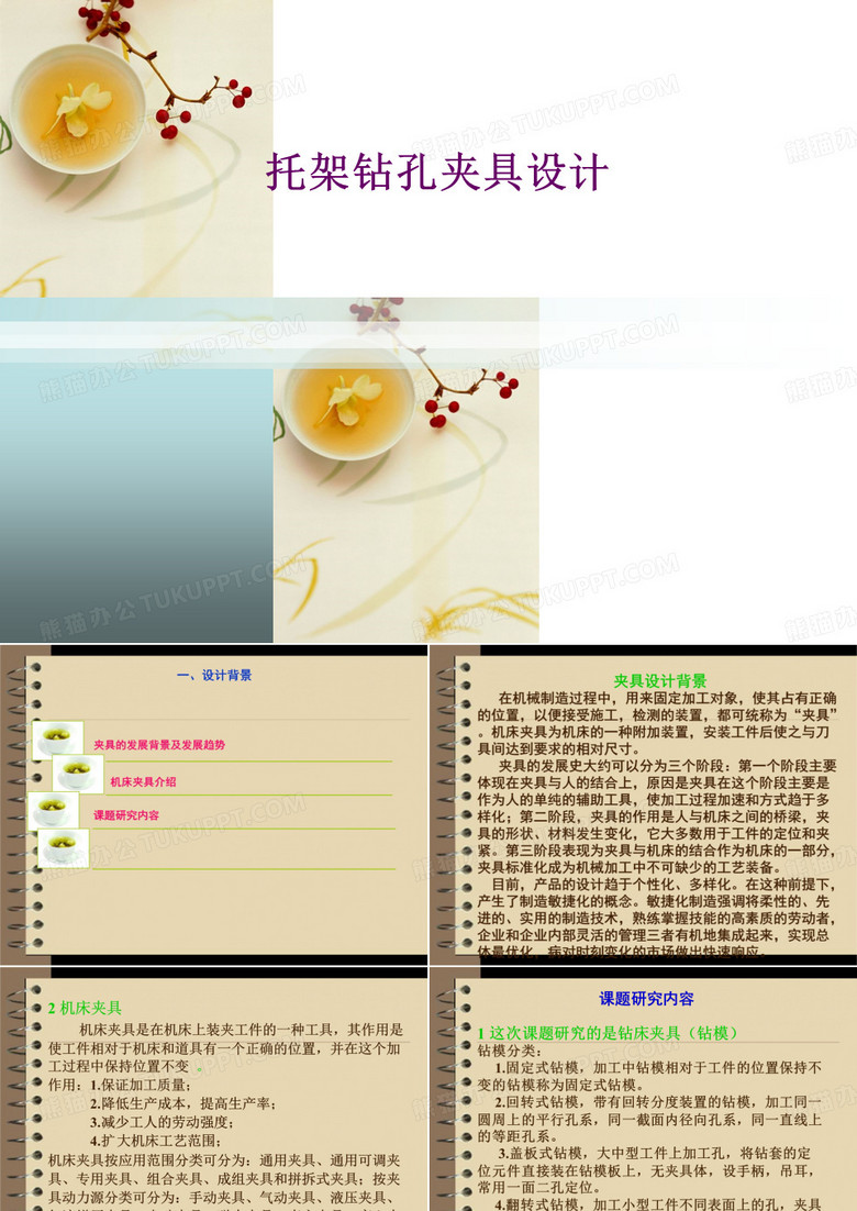托架钻孔夹具设计ppt(本科高分毕业论文答辩演讲)