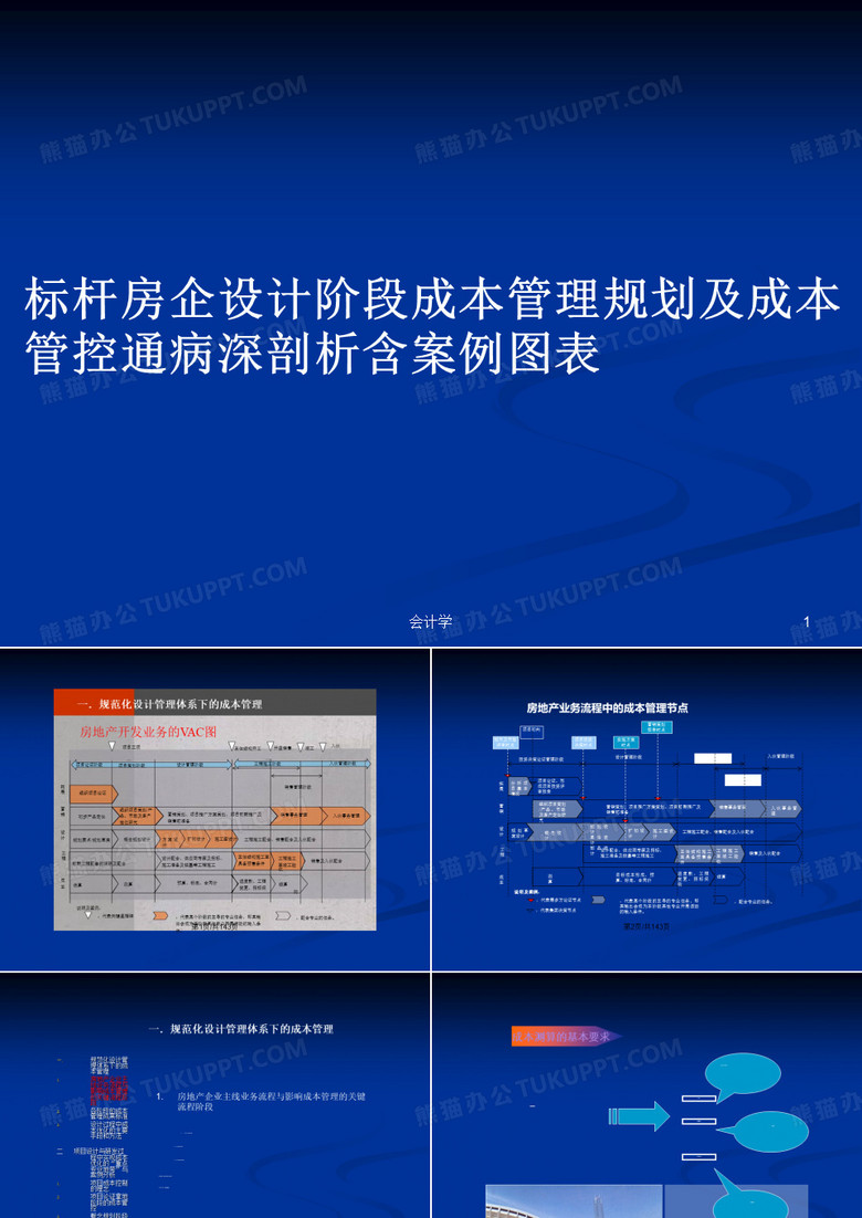 标杆房企设计阶段成本管理规划及成本管控通病深剖析含案例图表PPT教案