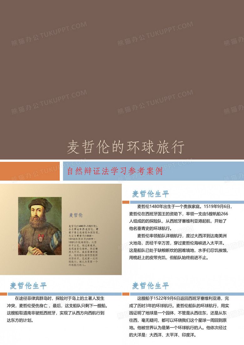 麦哲伦的环球旅行