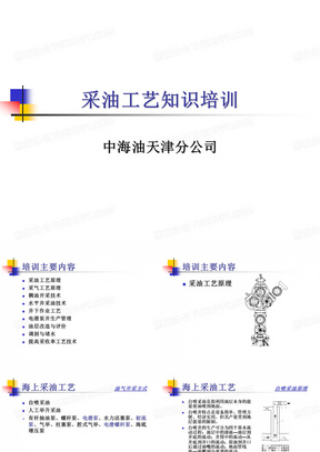 中海油采油工艺知识培训