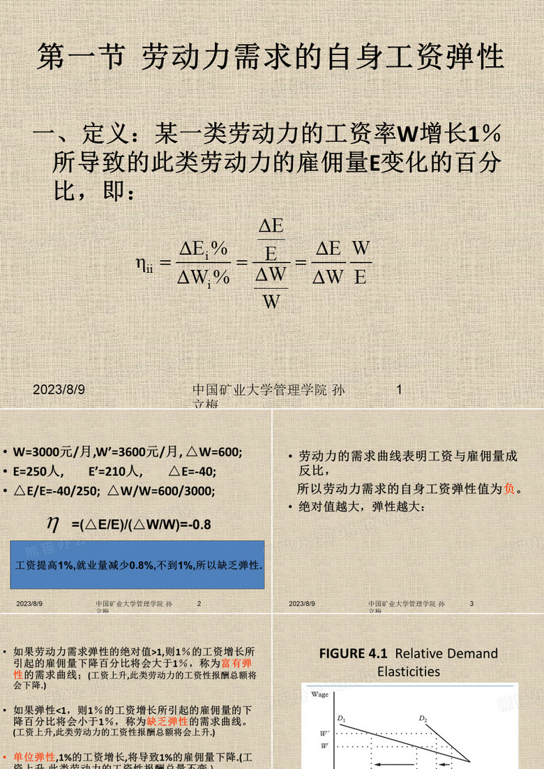 劳动经济学——劳动需求弹性