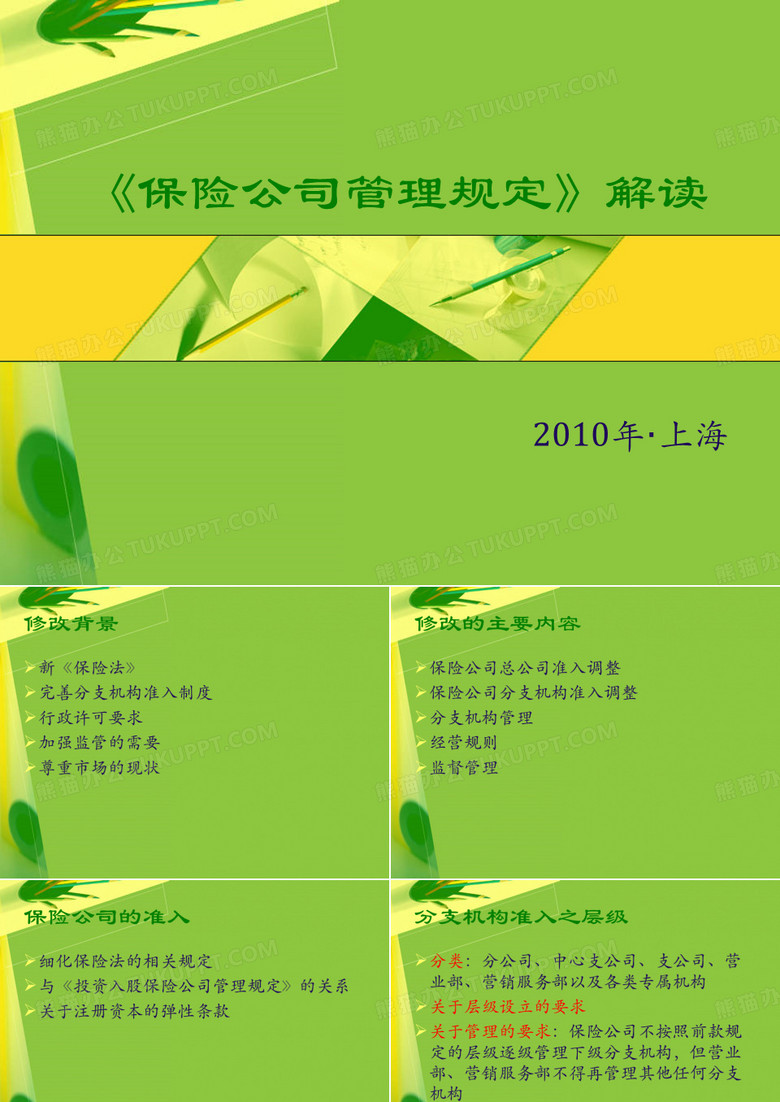 保险公司管理规定(大地)