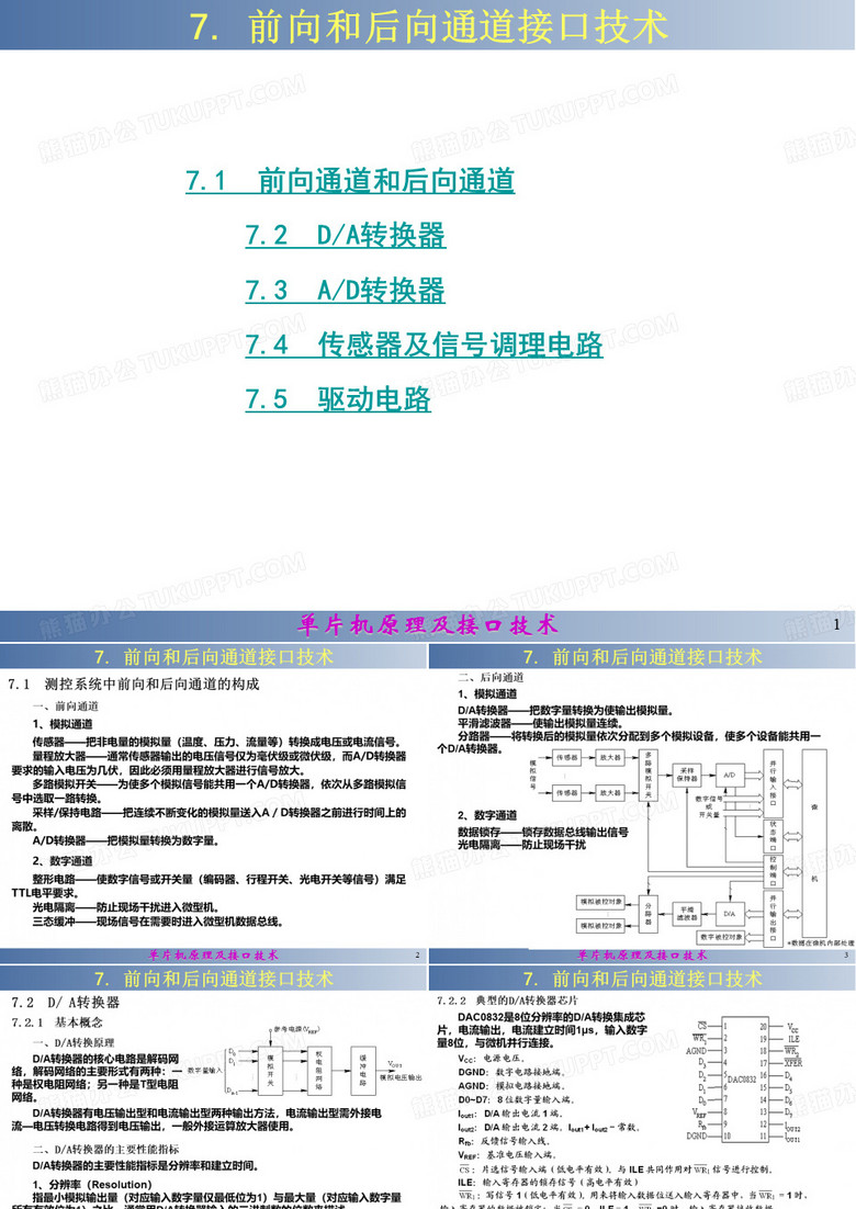 前向通道后向通道