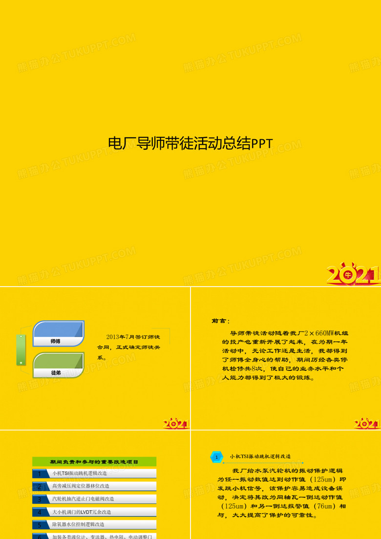 电厂导师带徒活动总结ppt正式完整版