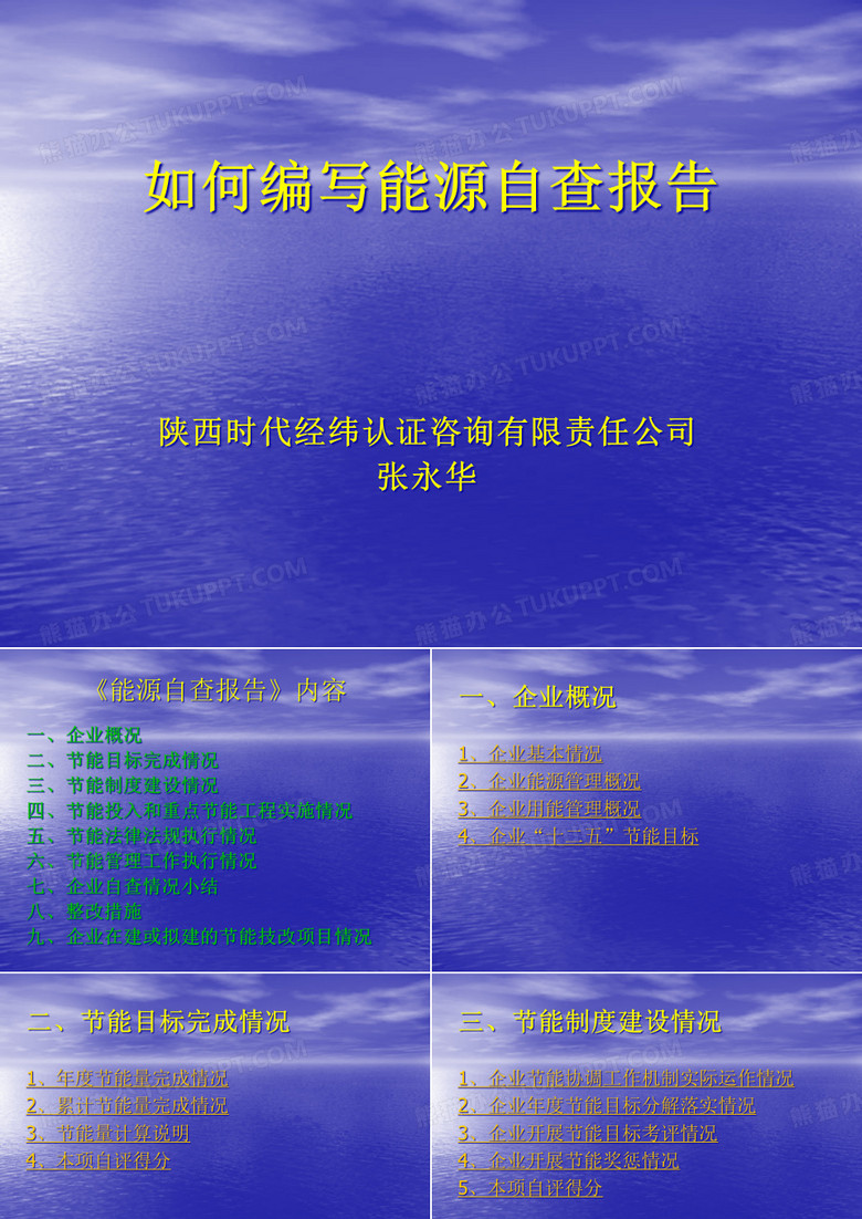 如何编写能源自查报告