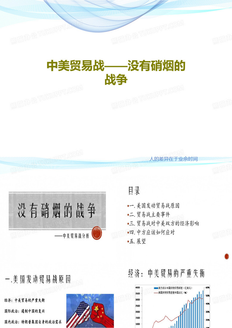 中美贸易战——没有硝烟的战争29页PPT