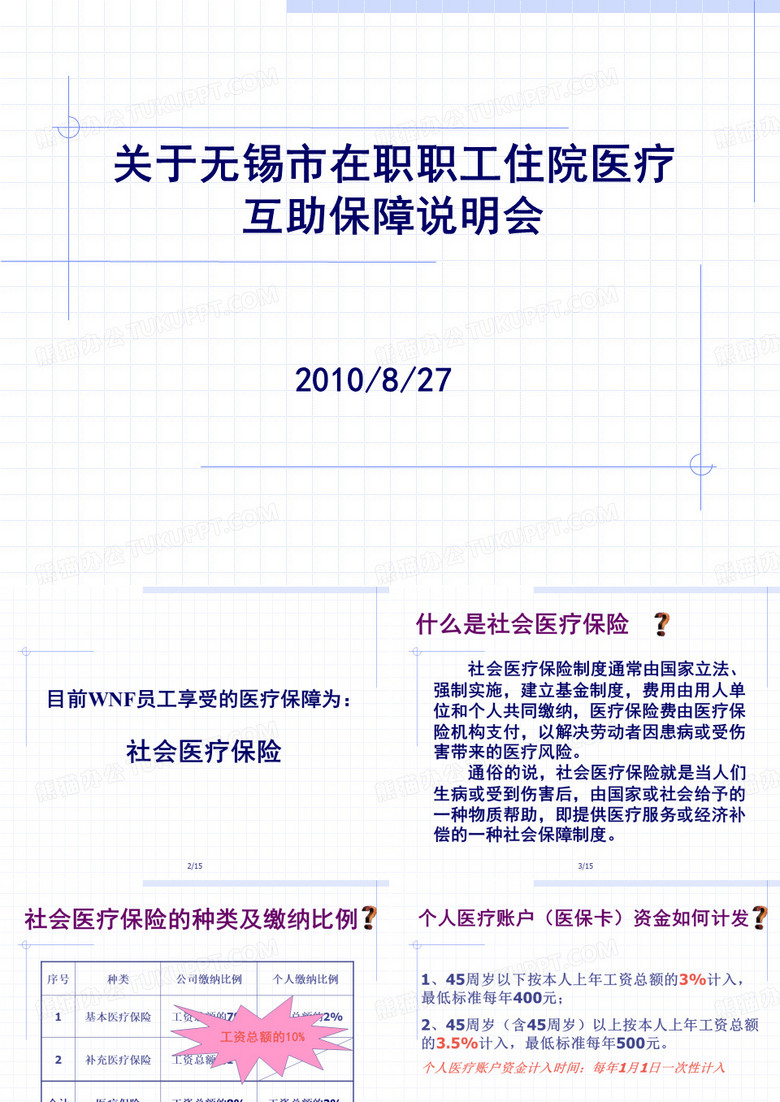 关于无锡市在职职工住院医疗互助保障说明会