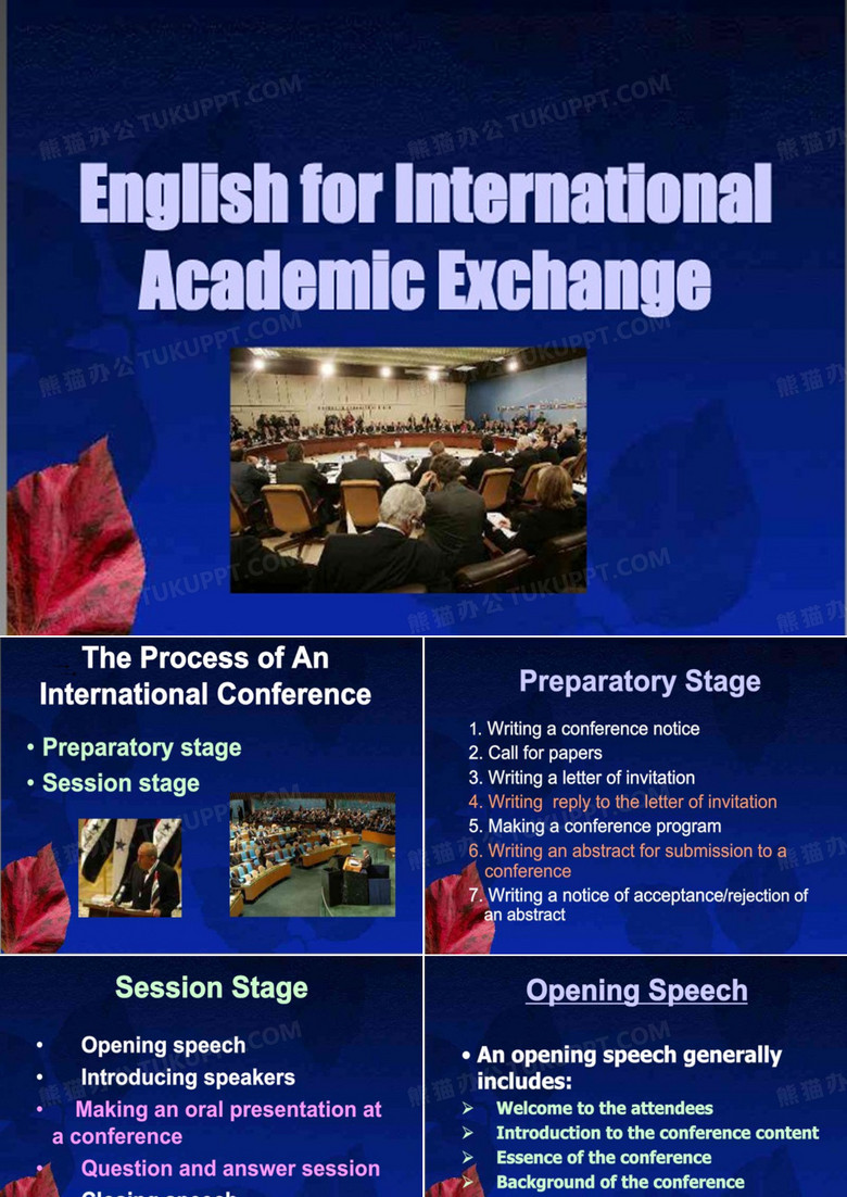 国际学术会议课件  会议流程2