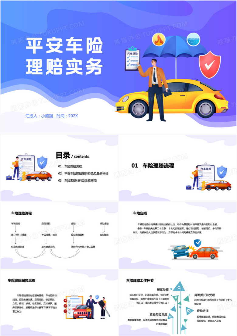 平安车险理赔实务PPT模板