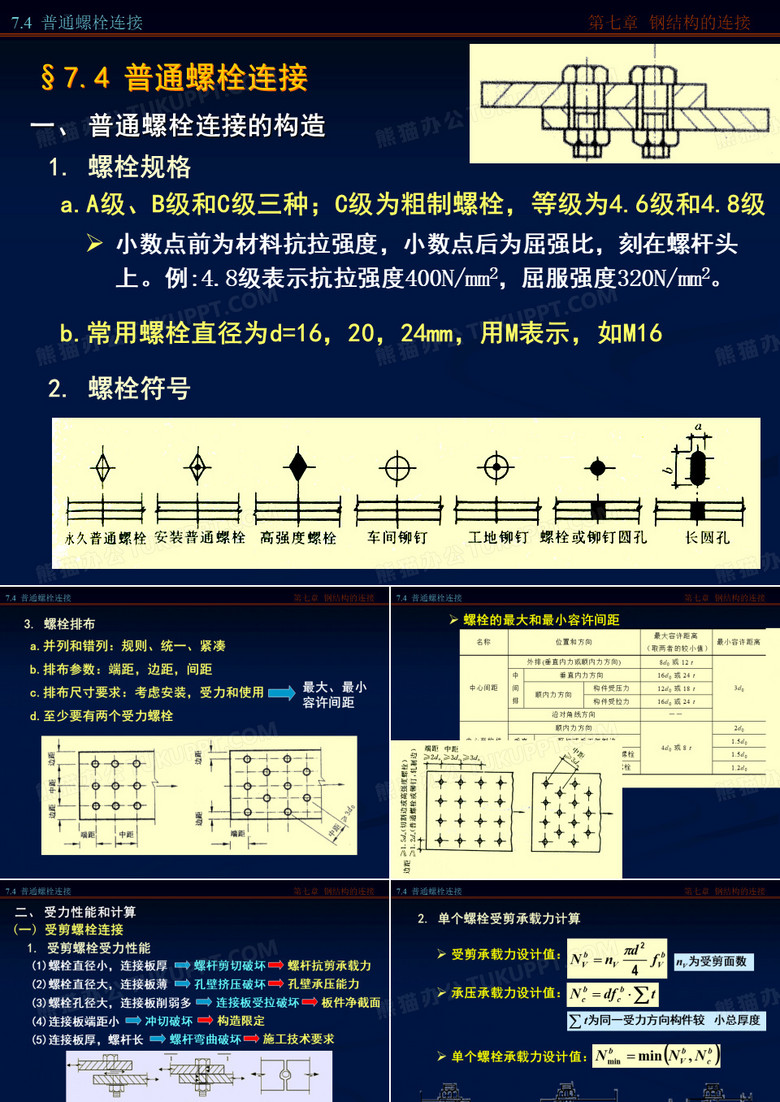 钢结构的连接螺栓连接