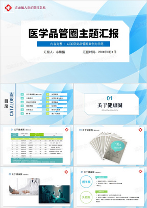 医护学品管圈汇报PPT模板
