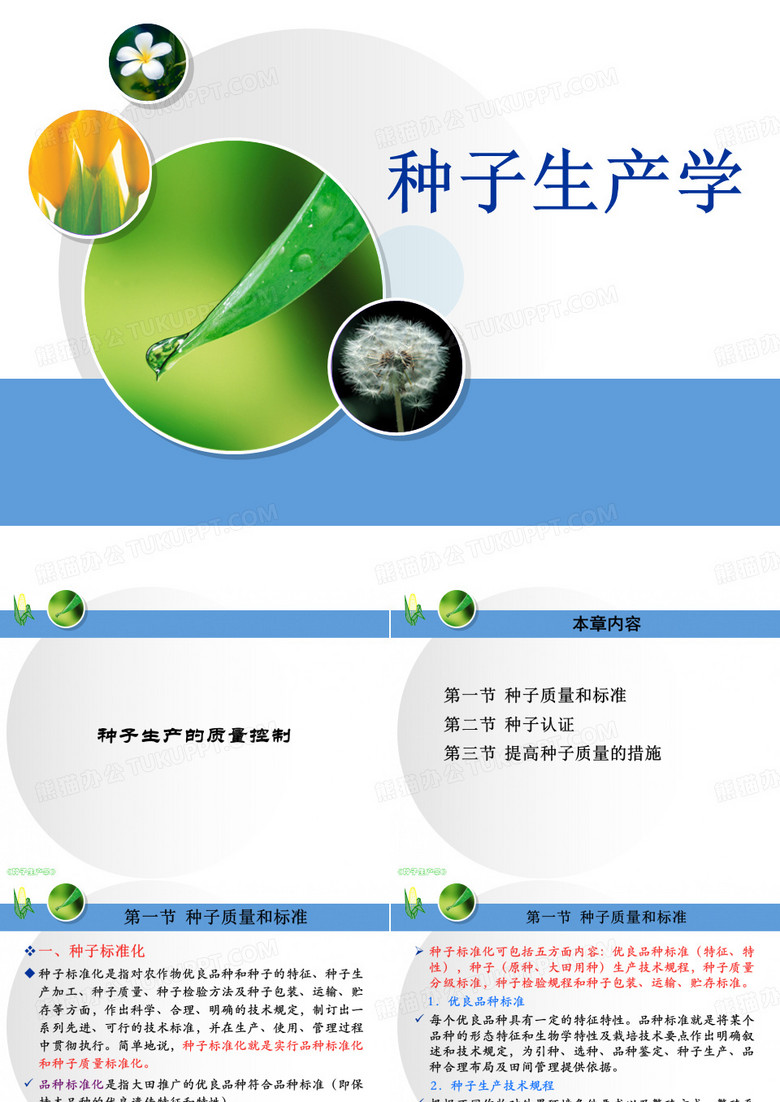 种子生产学课件：种子生产的质量控制