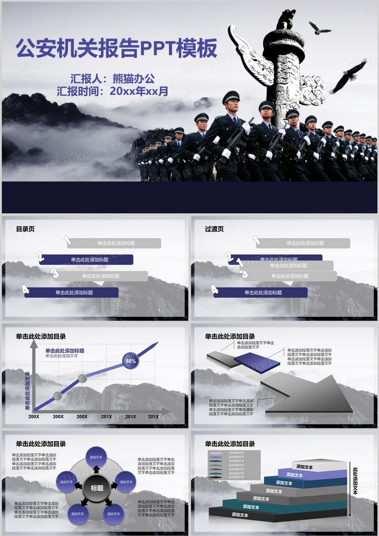 公安警察机关报告幻灯片