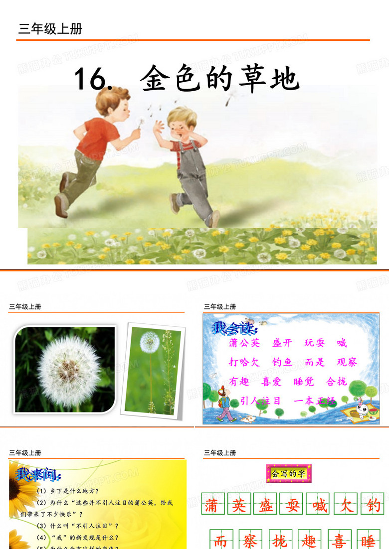 金色的草地
