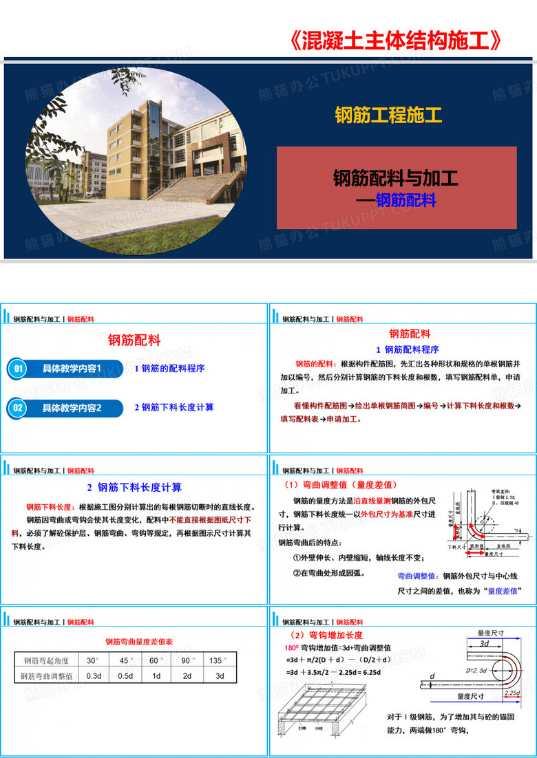 钢筋配料与加工—钢筋配料