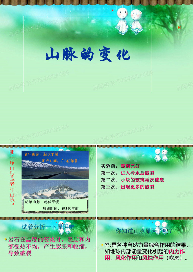 山脉的变化