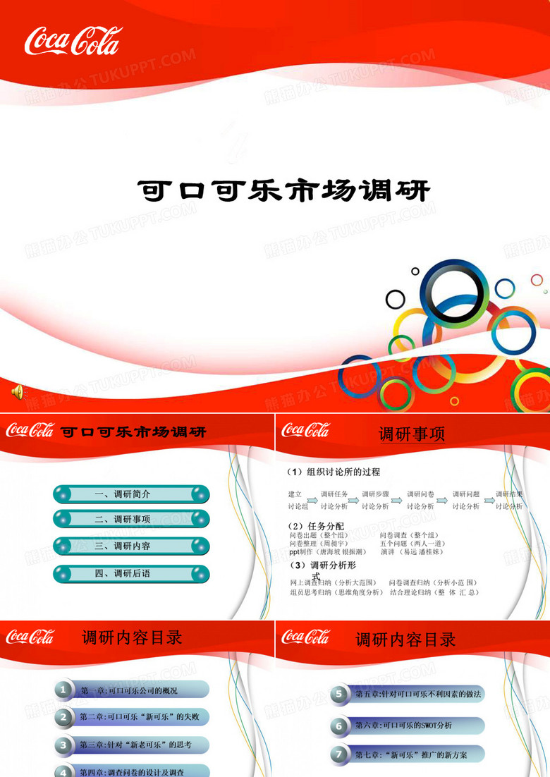 可口可乐市场调研ppt