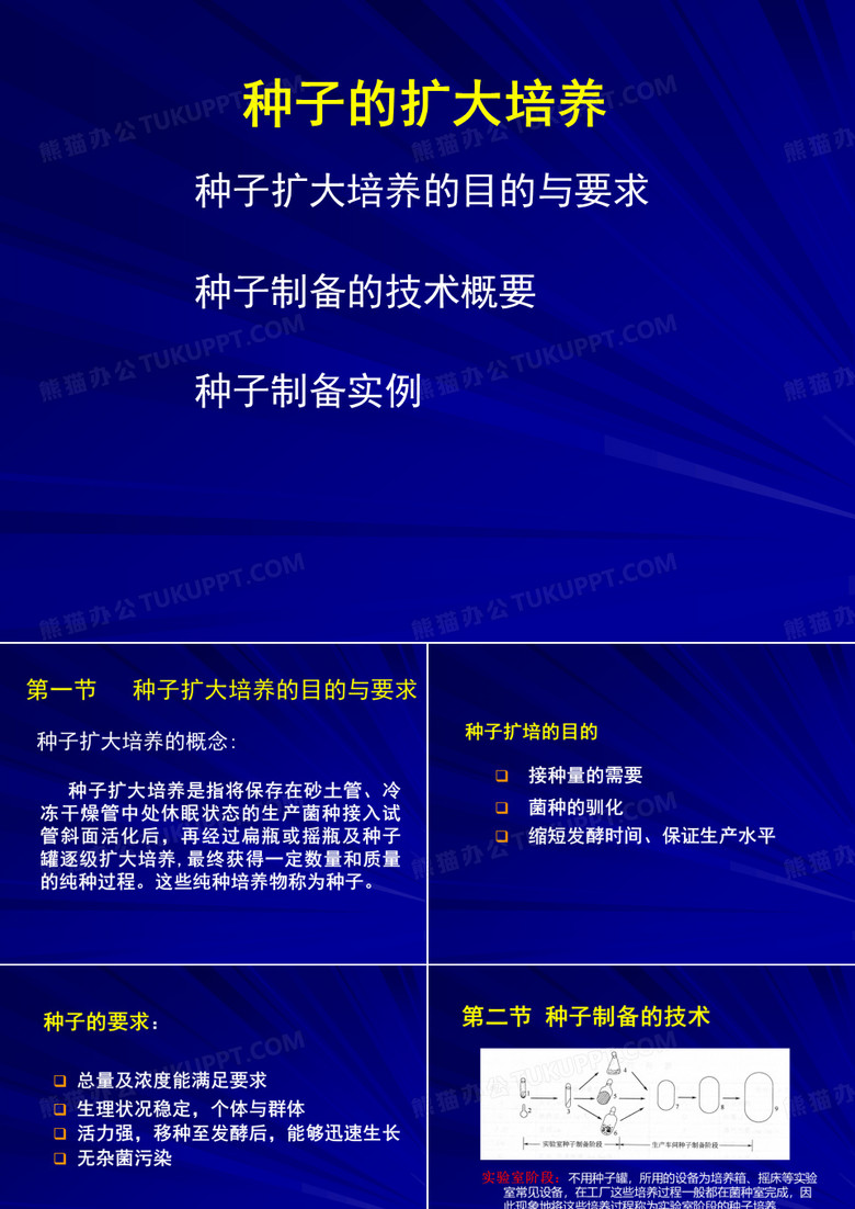 种子的扩大培养