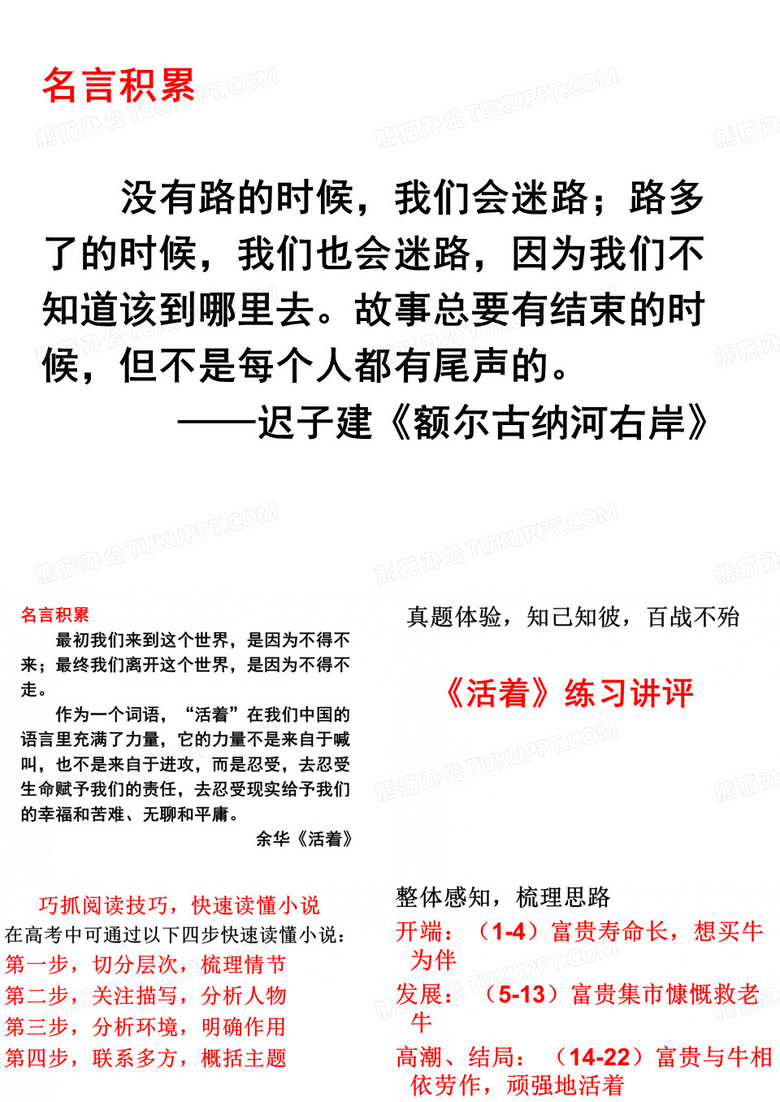小说阅读——《活着》《审丑》《骆驼祥子》《枪口下的人格》《掐辫子》《报复》