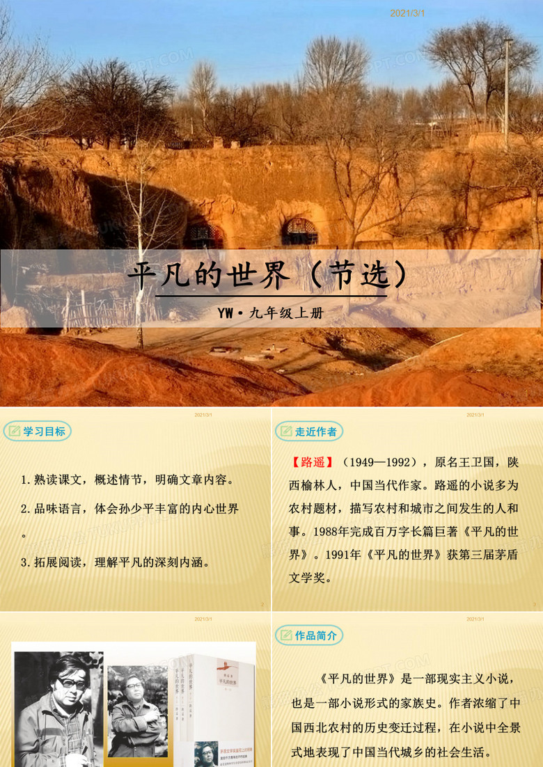 平凡的世界PPT精品课件