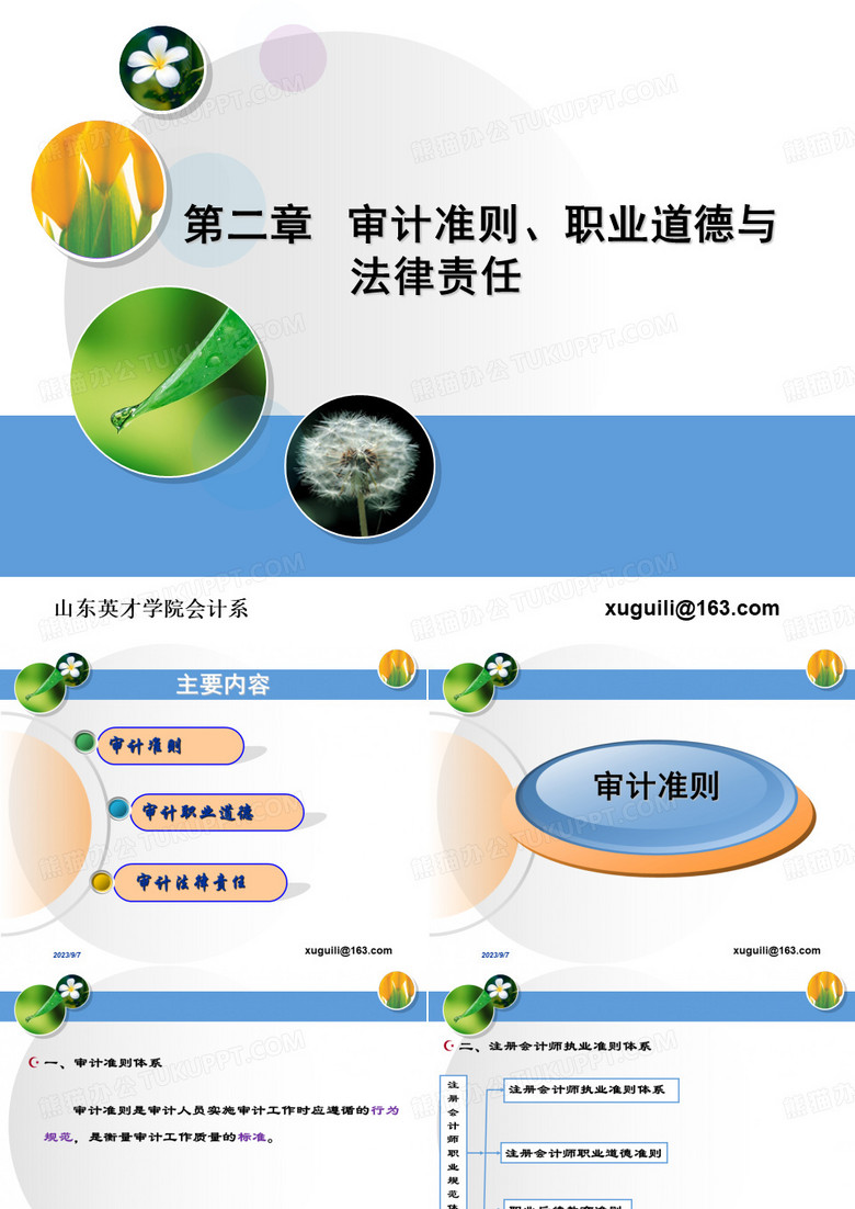 第二章审计准则职业道德与法律责任