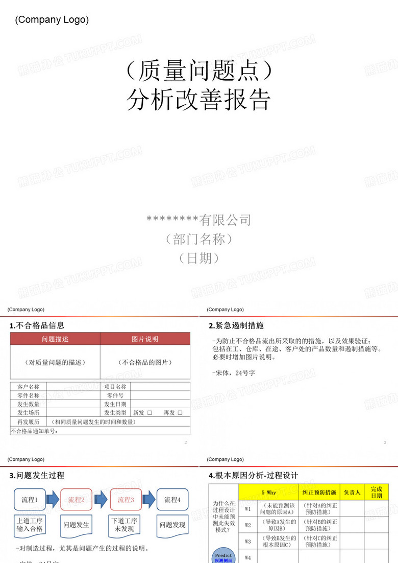 质量问题5W分析报告模板