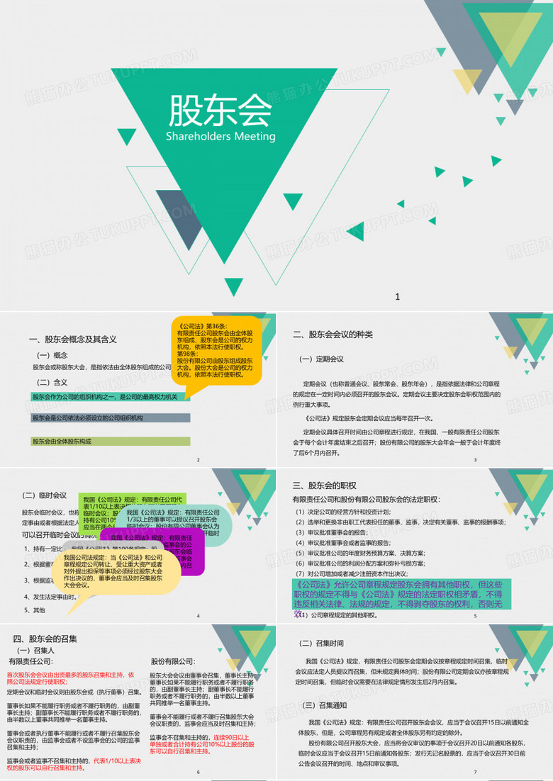 股东会 PPT课件