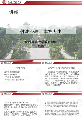 大学生心理健康讲座(大学生)