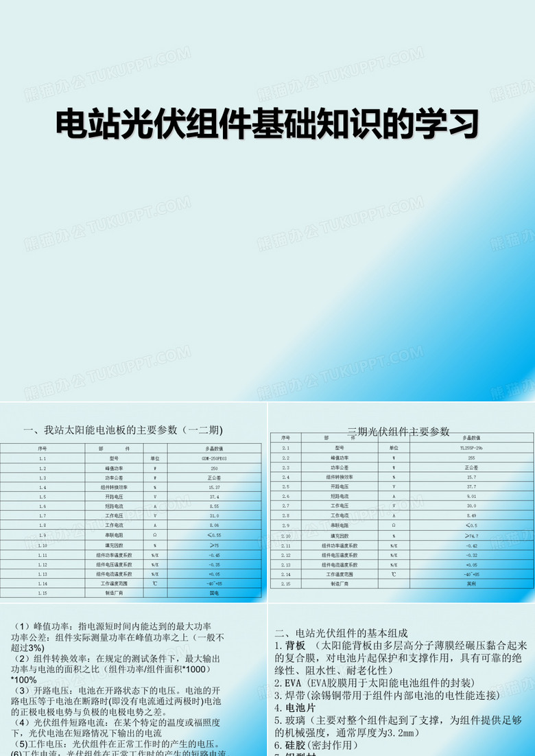 光伏组件培训