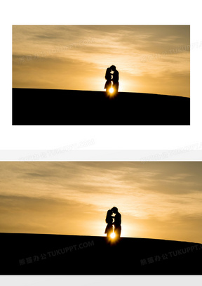 夕阳下拥抱的情侣剪影摄影图片170街头美女背影图片10夏洛滕堡宫00