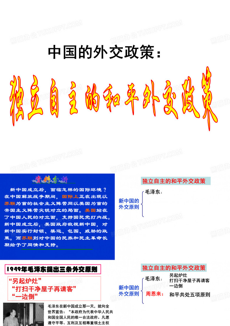 考点34.简述新中国成立以来的外交政策和外交成就