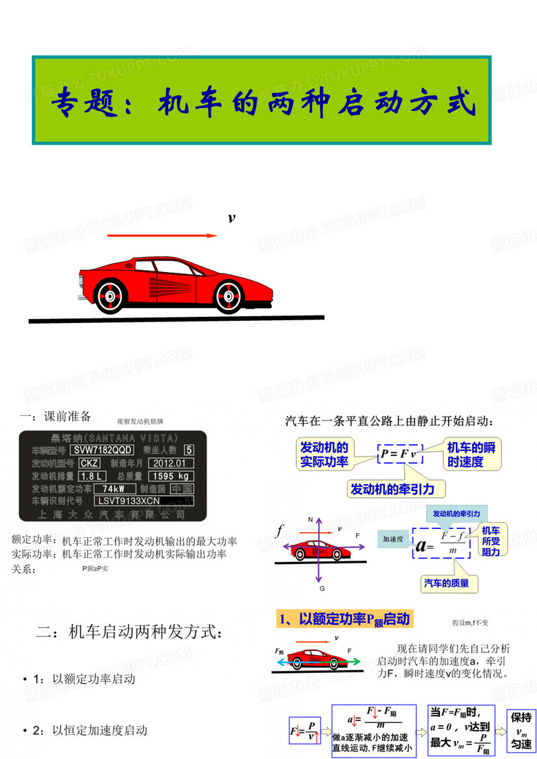 机车启动