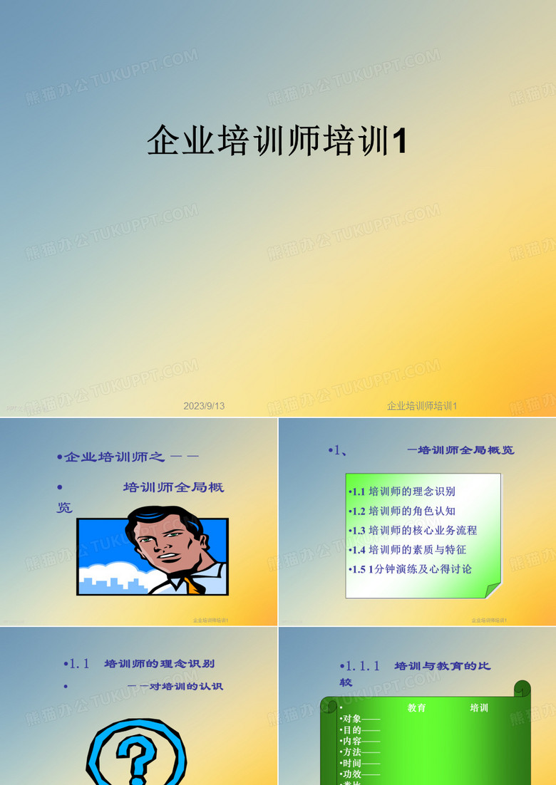 企业培训师培训1