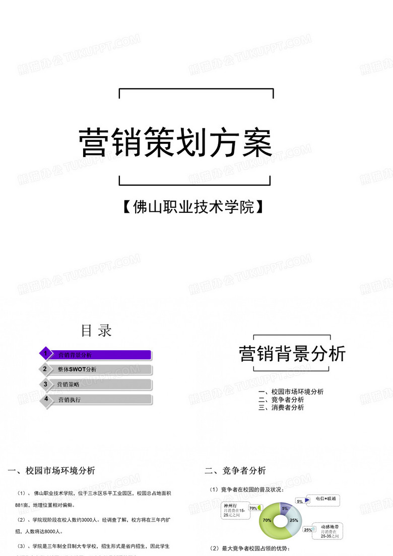 佛山职业技术学院营销策划方案PPT(43张)