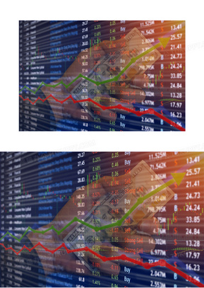 股市涨跌走势图表创意摄影高清图片