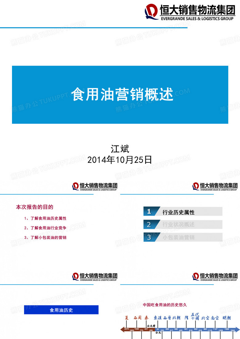 食用油营销概述