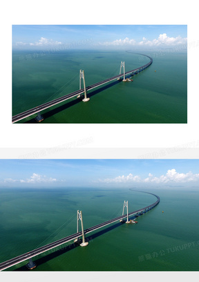 港珠澳大桥全景高清摄影图片