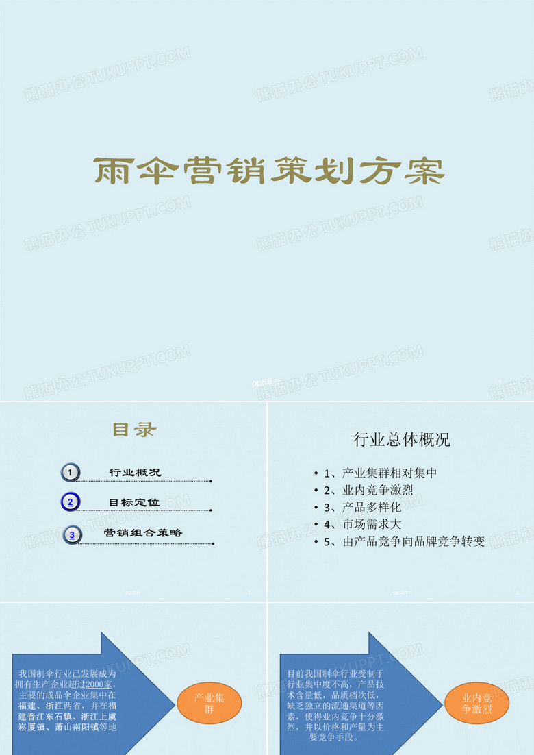 雨伞营销策划方案  ppt课件