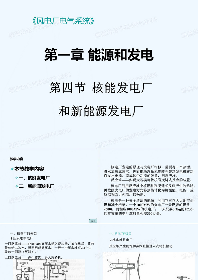 核能发电厂和新能源发电厂
