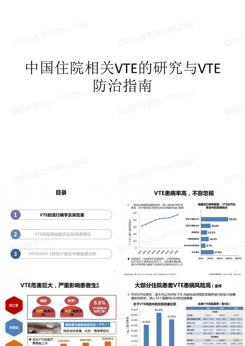 中国住院相关VTE的研究与VTE防治指南